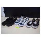 Three Pair Men's Van's Shoes. Used