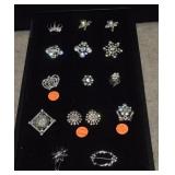 (15) Vtg Brooches,Scatter Pins, Fur Clip & More