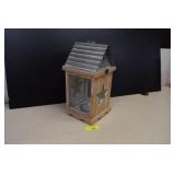 Wood , Glass & Metal Decorative Candle House