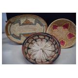 Vintage Native American Hand Woven Coiled Straw