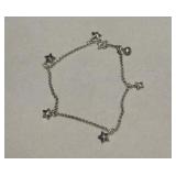 Sterling Moon & Stars Charm Bracelet