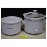 Two Small Crockpots. Working Very Clean