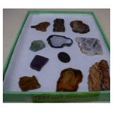 Mineral & Agate Slabs: Dolomite, Chalcedony,
