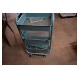 Rolling Metal Bins with Accessories