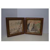 Vintage Set (2) Tomikichiro Tokuriki Wood Block -
