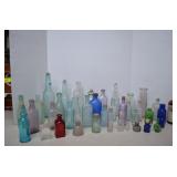 Large Lot Antique & Collectible Glass Bottles