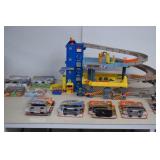 Childs Race Track With Hot Wheels and Matchbox Car