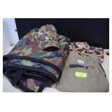 Camo Shirt,Pants, Hat & Blanket