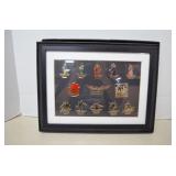 Framed Collection Of Neon Genesis Evangelon Pins