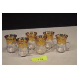 Vintage Set of Six Turkish Tea Glasses
