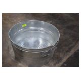 Two Large 24' Galvanized Tubs