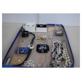 Flat Of Costume Jewelry