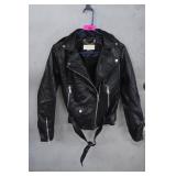 Michael Kors Ladies Biker Leather Jacket Size XS
