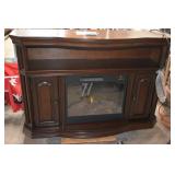 Electric Fireplace with Mantle, Surround Heat &