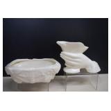Vtg. McCoy Pottery Hand Vase & Vtg. McCoy Planter