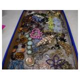 Tray Full Of Fashion Jewelry -Tray Not Included