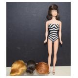 1965 Wig Wardrobe Midge, On Barbie Body,Rare 'Hair