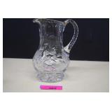 Hand Cut Crystal Pitcher. Evcellent Condition