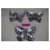 Three Butterfly Dresser Trinket Dishes