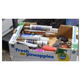 Cooler, Timing Light,Vintage Axe Head & Caulk
