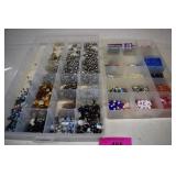 Two Crafting Boxes With Beads & Spacers