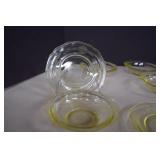 Depression Glass Berry Bowls& Saucers