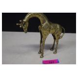 Solid Brass Giraffe  Statue