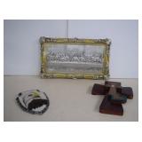 Last Supper Wall Plaque, Eagle Wall Plaque& Cross