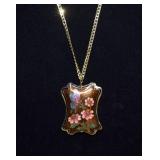 Lovely Double Sided Butterfly & Flowers Cloissone