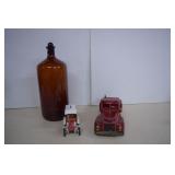 Metal Ace Hardware Bank/ Apothecary Jar/