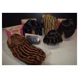Six New Doll Wigs -Assorted Sizes