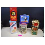 Lone Ranger Lunch Box, Tins & Stop Ligt Lamp