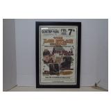 Framed Bob Dylan Poster