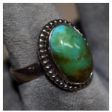 Sterling Silver Arizona Turquoise Ring Size 6
