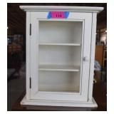 White Medicine/Display Cabinet 13.25 x 16.25 x 7