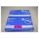 Two Boxes XL Nitrile Exam Gloves