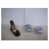 2 T-Post Hooks / Two-Tone Hand  Plane