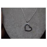 Long Sterling Italy Chain & Heart Pendant   5.47g