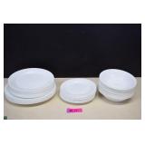 40- Pieces White Corelle Dinnerware