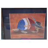 Texas Armadillo Framed Wall Art