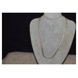Sterling Woven Braided Herringbone Necklace 9.19g