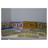 Vintage Lot MISC Metal License Plates