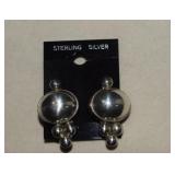Sterling Dangle Earrings - Marked Mexico