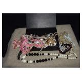 Wearable Vtg Jewelry in Black Box