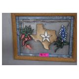 Texas Stain Glass Style Window Hanger