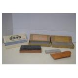 Lot MISC Oil Stone Knife Sharpeners &