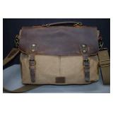 Lifewit Leather & Canvas Large Laptop Messenger