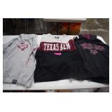 Three Texas A&M Sweatshirts. Two XL One S