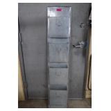 Galvanized Tin Four Slot Magazine/Letter Wall