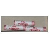 Three Rolls of Unc 2022D